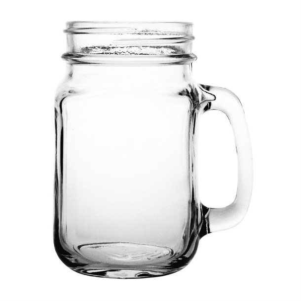 Olympia Handled Mason Jar Glasses 470ml (12 Pack) Olympia Handled Mason Jar Glasses 470ml (12 Pack)