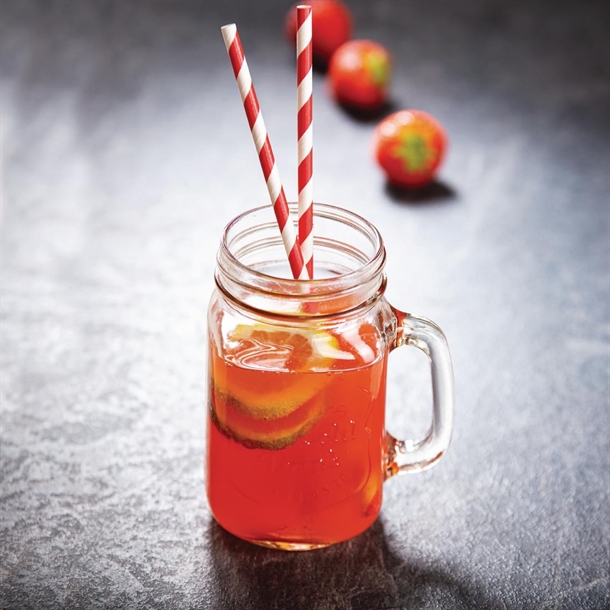 Olympia Glass Handled Mason Jars - 470ml (Pack 12) Olympia Glass Handled Mason Jars - 470ml (Pack 12)