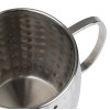 Olympia Barware Hammered Stainless Steel Mugs 440ml Olympia Barware Hammered Stainless Steel Mugs 440ml