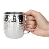 Olympia Barware Hammered Stainless Steel Mugs 440ml Olympia Barware Hammered Stainless Steel Mugs 440ml