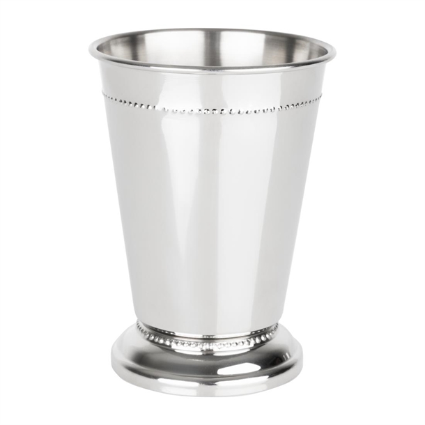 Olympia Barware Beaded Julep Cup Stainless Steel 370ml Olympia Barware Beaded Julep Cup Stainless Steel 370ml