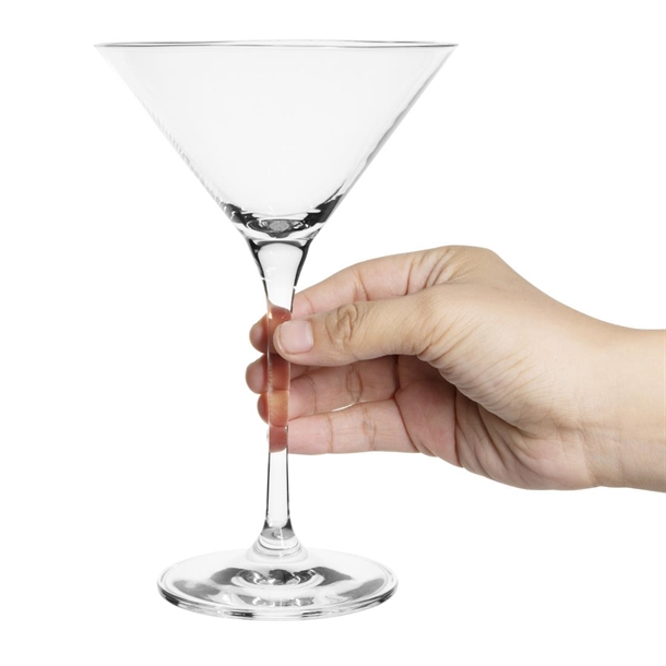 Olympia Campana One Piece Crystal Martini Glasses 260ml (6 Pack) Olympia Campana One Piece Crystal Martini Glasses 260ml (6 Pack)