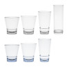 Olympia Kristallon Polycarbonate Stacking Tumblers Blue 350ml (6 Pack)