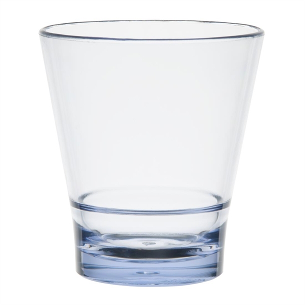 Olympia Kristallon Polycarbonate Stacking Tumblers Blue 250ml (6 Pack)