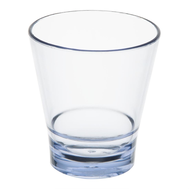 Olympia Kristallon Polycarbonate Stacking Tumblers Blue 250ml (6 Pack)