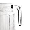 Olympia Ribbed Glass Jugs 1Ltr (6 Pack)
