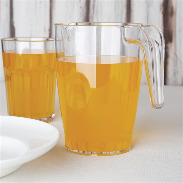 Olympia Kristallon Polycarbonate Stacking Jug 1ltr Olympia Kristallon Polycarbonate Stacking Jug 1ltr