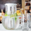 Olympia Kristallon Jug With Cooling Tube Polycarbonate Ridged - 1600ml Olympia Kristallon Jug With Cooling Tube Polycarbonate Ridged - 1600ml