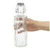 Olympia Geo Glass Water Bottle with Stopper 640ml (6 Pack)