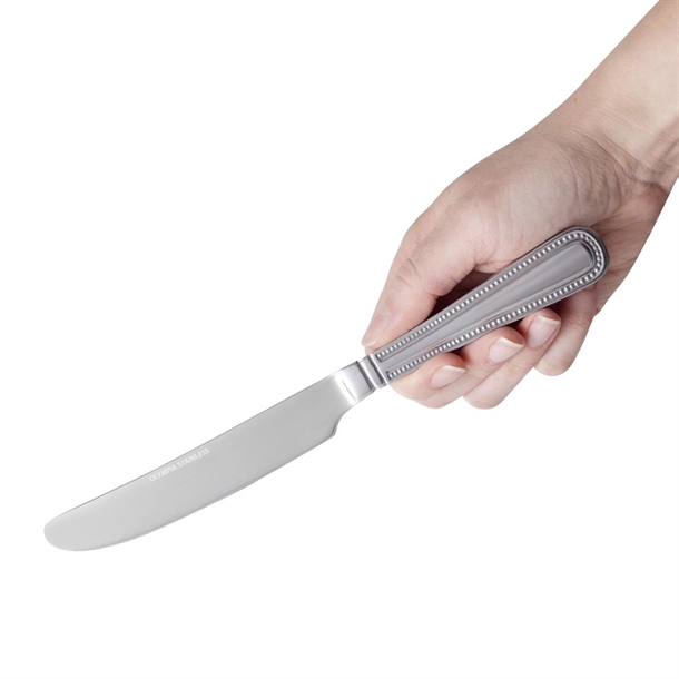 Olympia Bead Solid Handle Table Knife (12 Pack) Olympia Bead Solid Handle Table Knife (12 Pack)