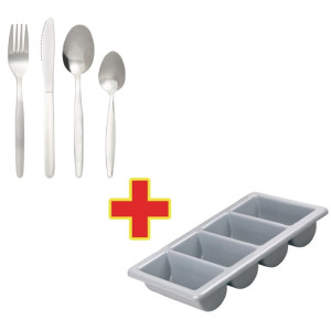 Special Offer Olympia Kelso Cutlery with Tray Combo Deal (240 Pack)