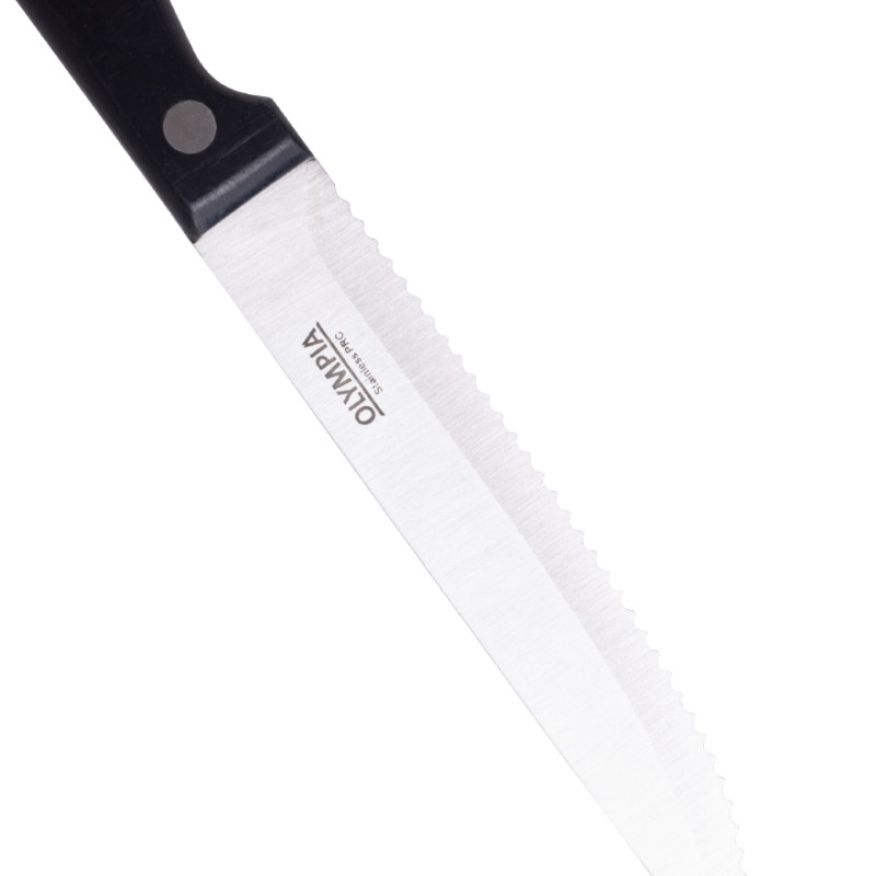 Olympia Rounded Steak Knife Black (12 Pack)