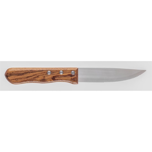Olympia Jumbo Steak Knives Rosewood Handle 125mm (12 Pack)