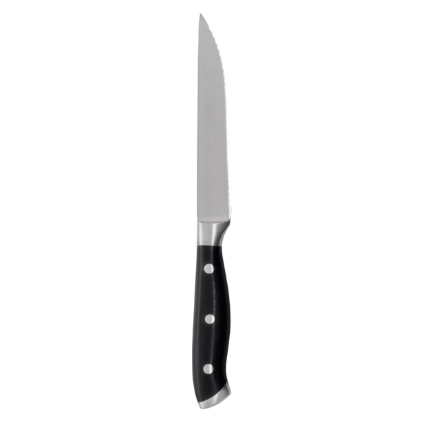 Olympia Premium Riveted Steak Knives with Black ABS Handles (6 Pack) Olympia Premium Riveted Steak Knives with Black ABS Handles (6 Pack)