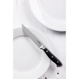 Olympia Premium Riveted Steak Knives with Black ABS Handles (6 Pack)