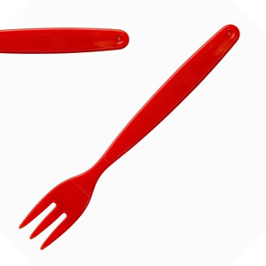 Olympia Kristallon Polypropylene Forks Red (12 Pack)