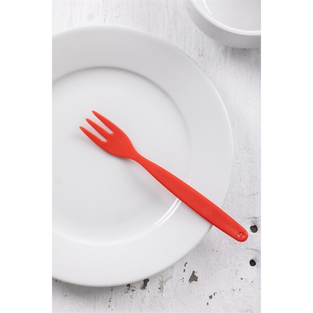 Olympia Kristallon Polypropylene Forks Red (12 Pack) Olympia Kristallon Polypropylene Forks Red (12 Pack)