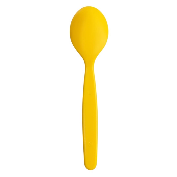 Olympia Kristallon Polypropylene Spoons Yellow (12 Pack)