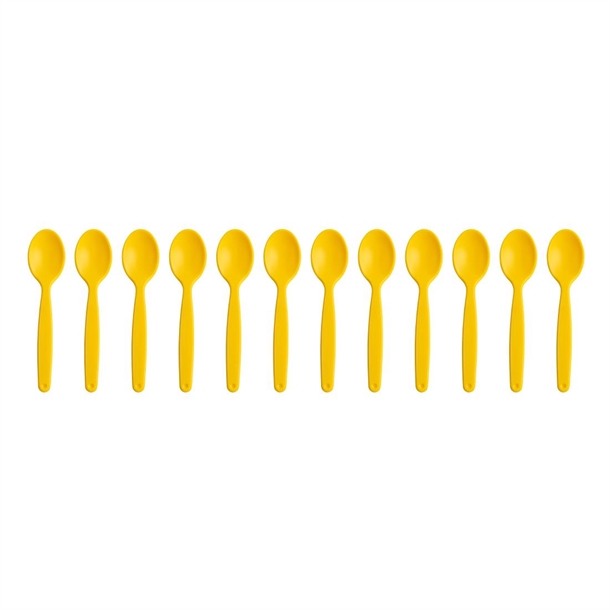 Olympia Kristallon Polypropylene Spoons Yellow (12 Pack)