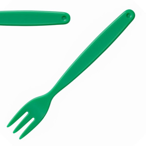 Olympia Kristallon Polypropylene Forks Green (12 Pack)