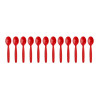 Olympia Kristallon Polypropylene Spoons Red (12 Pack)