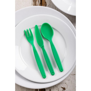 Olympia Kristallon Polypropylene Forks Green (12 Pack)
