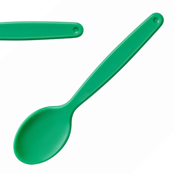 Olympia Kristallon Polypropylene Spoons Green (12 Pack)