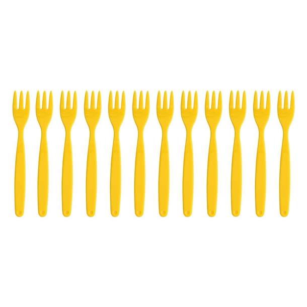 Olympia Kristallon Polypropylene Forks Yellow (12 Pack) Olympia Kristallon Polypropylene Forks Yellow (12 Pack)