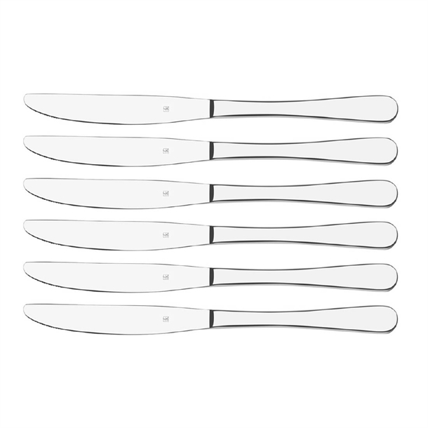 Tablekraft Luxor Table Knife Hang sell 18/0 Stainless Steel 225mm (6 Pack)