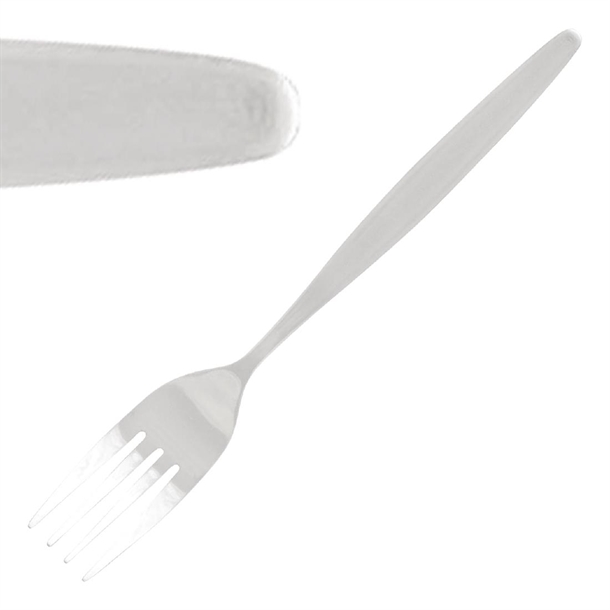Tablekraft Atlantis Dessert Fork Stainless Steel 18/0 (12 Pack) Tablekraft Atlantis Dessert Fork Stainless Steel 18/0 (12 Pack)