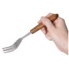 Olympia Steak Forks Wooden Handle 101mm (12 Pack) Olympia Steak Forks Wooden Handle 101mm (12 Pack)