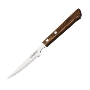 Tramontina Polywood Brown Spanish Steak Knife 100mm (12 Pack)