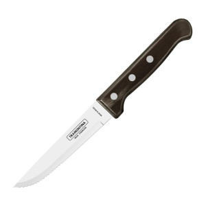 Tramontina Churrasco Steak Knife Gaucho Polywood Brown 120mm (Pack 12)