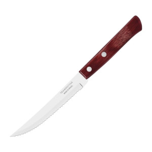 Tramontina Churrasco Steak Knife Polywood Red 110mm (Pack 12)