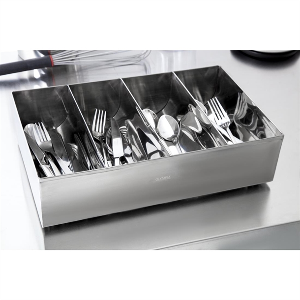 Olympia Cutlery Holder Stainless Steel Olympia Cutlery Holder Stainless Steel