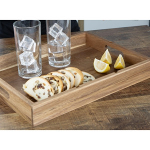 Olympia 3 Section Cutlery Tray Acacia Wood