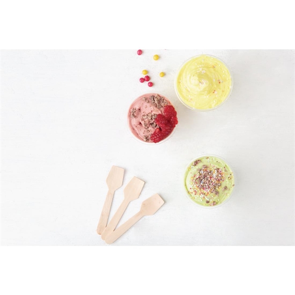 Fiesta Compostable Wooden Ice Cream Spoons (100 Pack) Fiesta Compostable Wooden Ice Cream Spoons (100 Pack)