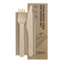 BioPak Coated Wooden Cutlery Sets 160mm (400 Pack)