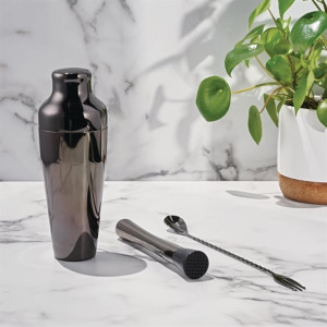Olympia French Cocktail Shaker Gunmetal Olympia French Cocktail Shaker Gunmetal
