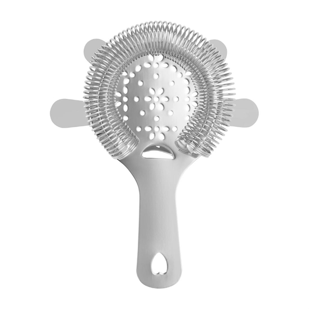 Zanzi Strainer 4 Prong Hawthorn with Flat Handle Stainless Steel - 110mm Zanzi Strainer 4 Prong Hawthorn with Flat Handle Stainless Steel - 110mm