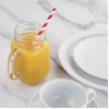 Fiesta Compostable Paper Straws Red & White Stripe 6mm (250 Pack)