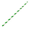 Fiesta Compostable Bendy Paper Straws Green Stripes (250 Pack) Fiesta Compostable Bendy Paper Straws Green Stripes (250 Pack)