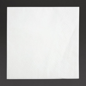 Fiesta Recyclable Cocktail Napkin White 240x240mm 2ply 1/4 Fold (4000 Pack)