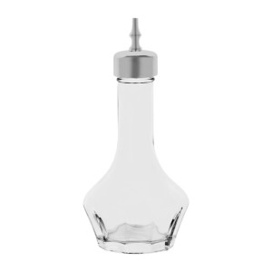 Zanzi Bitters Bottle Glass with Mirror Lid 50ml - 19x37x120mm