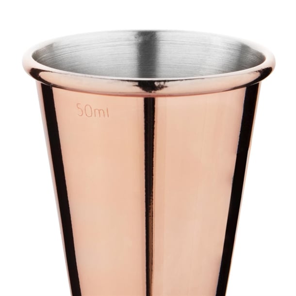 Olympia Banded Copper Jigger 25/50ml