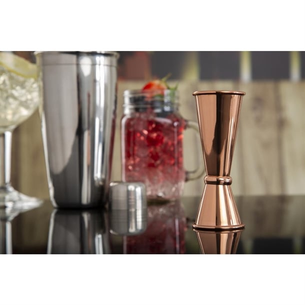 Olympia Banded Copper Jigger 25/50ml