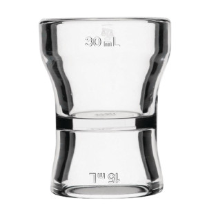 Chef Inox Clear Acrylic Jigger 15/30ml Chef Inox Clear Acrylic Jigger 15/30ml