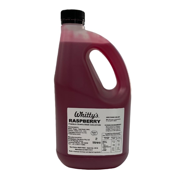 Whitty's Concentrated Premium Flavoured Syrups - Raspberry 2Ltrs (Pack 3) Whitty's Concentrated Premium Flavoured Syrups - Raspberry 2Ltrs (Pack 3)