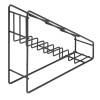 Olympia Syrup Bottle Stand Black Wire 400x105x320mm