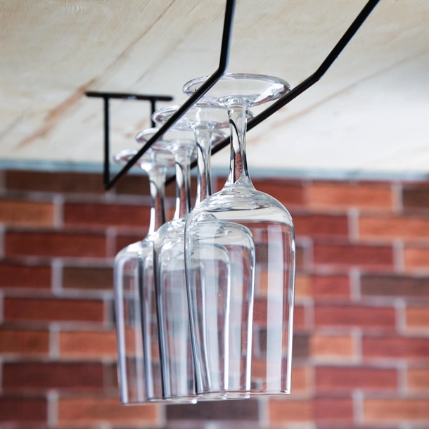 Olympia Wine Glass Rack Black 406mm